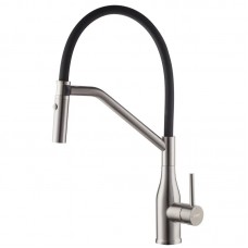 Смеситель для кухни с гибким изливом Koer KI-70026-02 черный KR5209