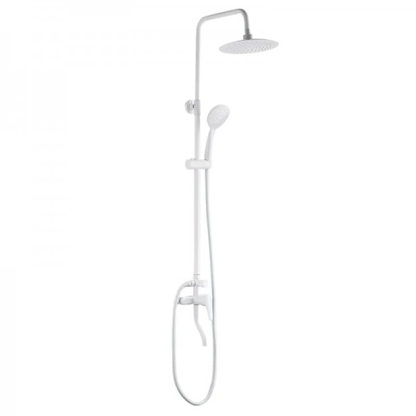 Душова колона із змішувачем Plamix Rain-009-J.White (Колір Білий) (PM0636)