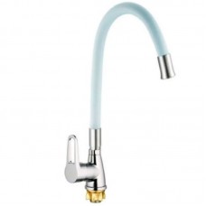 Змішувач для кухні з гнучким виливом Mixxus SOP4-045 білий MI6488