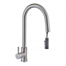 Смеситель для кухни с вытяжной лейкой скрытой Mixxus LUX-014 Hidden MI6231