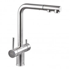 Смеситель для кухни с вытяжной лейкой и подключением к фильтру Zerix LUX-024 ZX5555