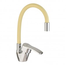 Смеситель для кухни с гибким изливом Zerix YUB 279 слоновая кость ZX4977