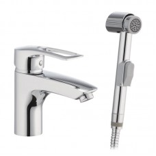 Змішувач для умивальника з гігієнічною лійкою Haiba Germes 001 HB0918