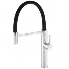 Змішувач для кухні з гнучким виливом Mixxus Premium Oliwer 017 чорний MI6965