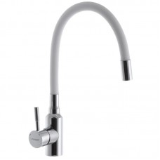 Змішувач для кухні з гнучким виливом Champion SUS-011 білий CH0292