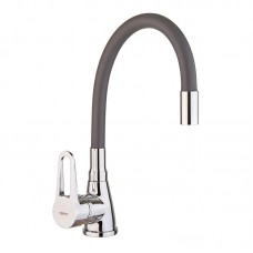 Смеситель для кухни с гибким изливом Zerix SOP7 045 серый ZX4651
