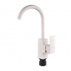 Смеситель для кухни Plamix Kubus-011 SET White (с подводкой) (PM0674)