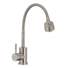 Змішувач для кухні з гнучким виливом Mixxus SUS 011 SS0006