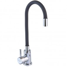 Смеситель для кухни с гибким изливом Mixxus SUS-011 черный MI6223