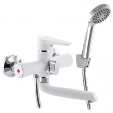 Смеситель для ванны Zerix PUD3 146 белый ZX2910