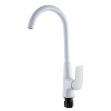 Кухонный смеситель Plamix Lucas-011 SET White с подводкой (PM0714)