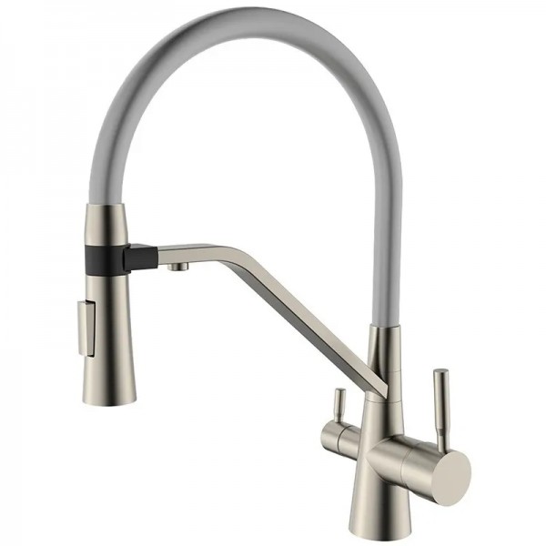 Змішувач для кухні Mixxus Premium Magnet 021 SS COLOR REFL.GREY (MI6976)