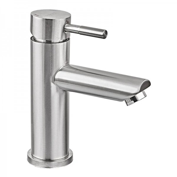 Смеситель для умывальника Armata SUS-001-A(N) с коротким изливом из нерж. стали (без подвода) (CH