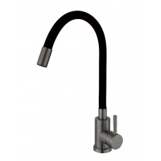 Змішувач для кухні з гнучким виливом Mixxus SEO-011 графіт MI6566