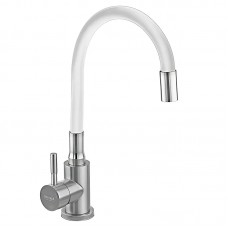 Змішувач для кухні з гнучким виливом Armata SUS-011 білий CH6562