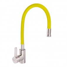 Смеситель для кухни с гибким изливом Zerix LR74004-4 желтый LL1477