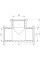 Тройник 3/4"х1/2"х3/4" с внутренней резьбой Koer KF.T080608F (KF0063)