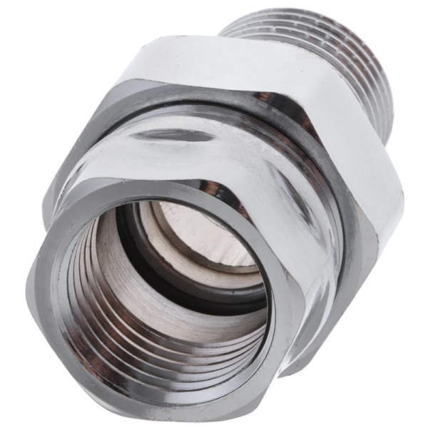 Американка прямая 1/2" хром латунь Koer KR.341.chr (KR2702)