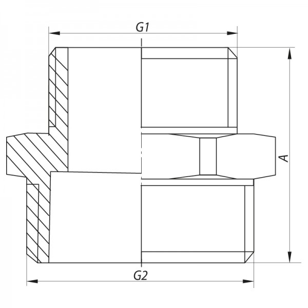 Ниппель редукционный 1"x1 1/4" Koer KF.N1012 (KF0039)