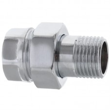 Американка пряма 1/2" хром латунь Koer KR.341.chr (KR2702)