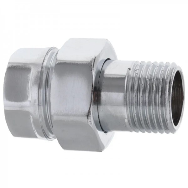 Американка прямая 1/2" хром латунь Koer KR.341.chr (KR2702)