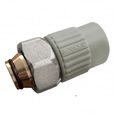 Муфта PPR с евроконусом и накидной гайкой 20x3/4" Koer K0240.PRO (KP2606)