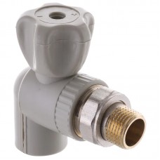 Кран радиаторный угловой 20x1/2" Europroduct EP.0119 (стальной шар) (EP4044)