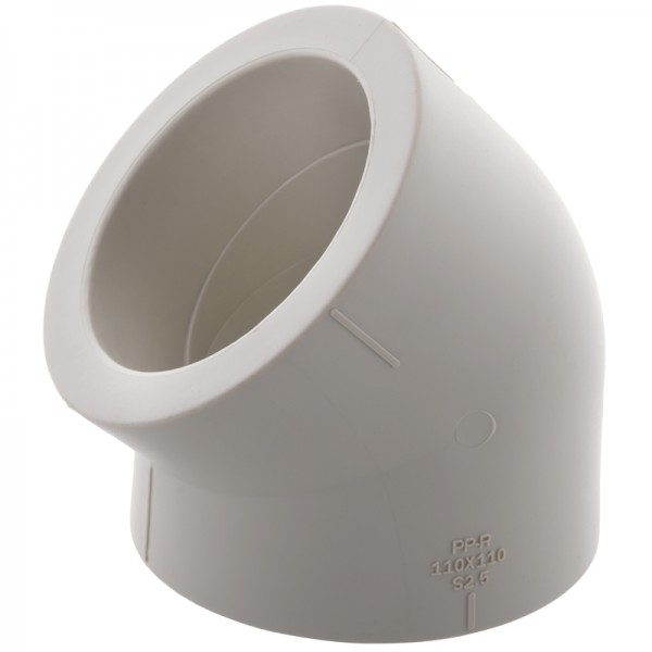 Кут поліпропіленовий 45° 110 Koer K0203.PRO (KP2568)