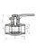 Кран кульовий 25 PPR Koer K0176.PRO (KP0228)