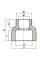 Муфта полипропиленовая 40x32 под пайку Koer K0036.PRO (KP0044)
