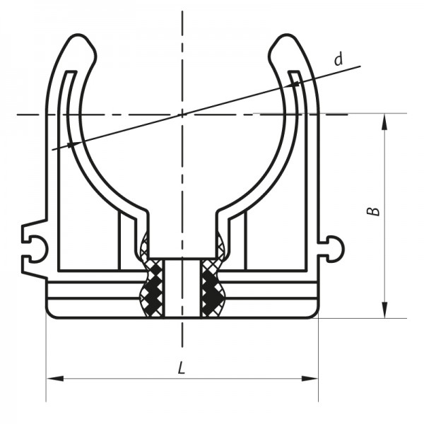 Крепление для PPR трубы 50 Koer K0078.PRO (KP0093)