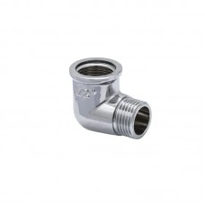 Уголок латунный 1/2'' наружная-внутренняя резьба (хром) Koer KF.L06MF.CHR (KF0127)