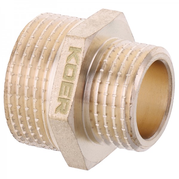 Ниппель редукционный 1/2"х3/4" Koer KF.N0608.WN (KR2995)