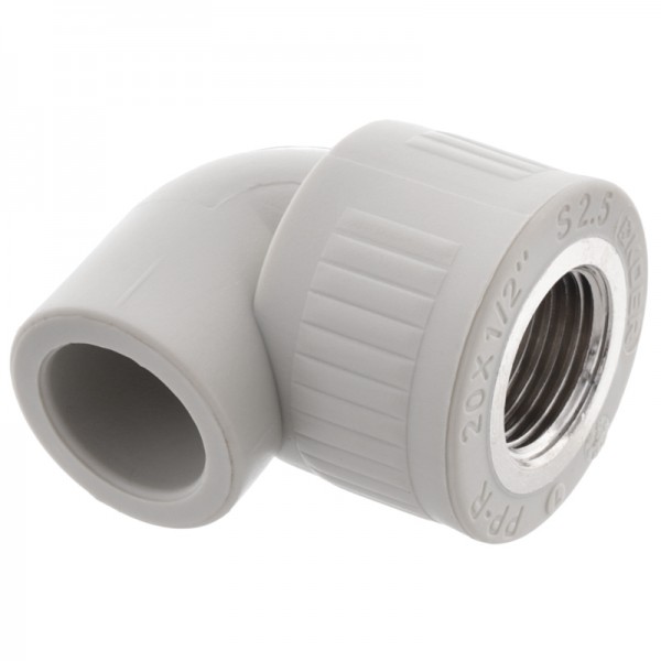 Уголок полипропиленовый с внутренней резьбой 20x1/2" Koer K0113.PRO (KP0135)