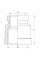 Муфта редукційна 1/2"х3/4" Koer KF.C0608 (KF0019)