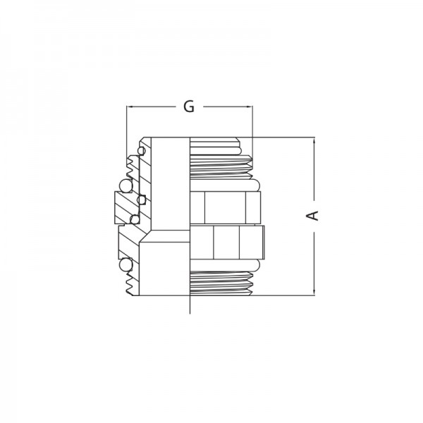 Ниппель поворотный 1" Koer KF.N210  (KR4977)
