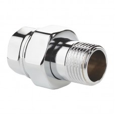 Американка прямая 1" хром латунь Koer KR.341.chr (KR2704)
