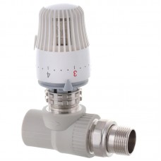 Кран термостатичний з термоголовкою прямий PPR 20x1/2" Koer K0156.PRO (KP0199)