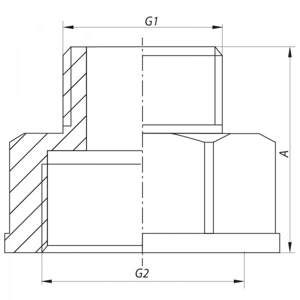 Переходник 1 1/2"x2" Koer KF.A1620 (KF0059)