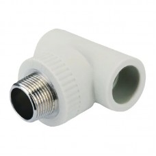 Трійник поліпропіленовий з зовнішнім різьбленням 25x3/4"х25 Koer K0110.PRO (KP0131)