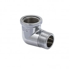 Уголок латунный 3/4'' наружная-внутренняя резьба (хром) Koer KF.L08MF.CHR (KF0128)