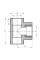 Трійник поліпропіленовий з внутрішнім різьбленням 25x3/4"х25 Koer K0105.PRO (KP0125)