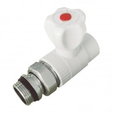 Кран радиаторный 20x1/2" прямой с прокладкой "антипротечка" PPR Koer K0163.PRO (KP0210)