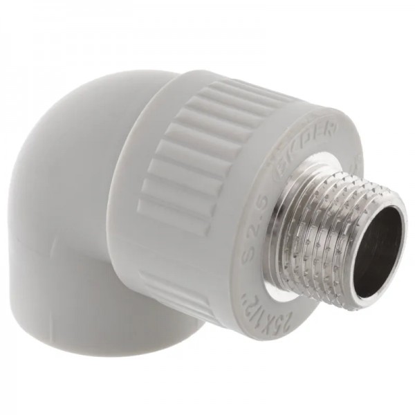 Кут поліпропіленовий з зовнішнім різьбленням 25x1/2" Koer K0119.PRO (KP0142)