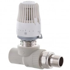 Кран термостатичний з термоголовкою прямий PPR 20x1/2" Koer K0155.PRO (KP0198)