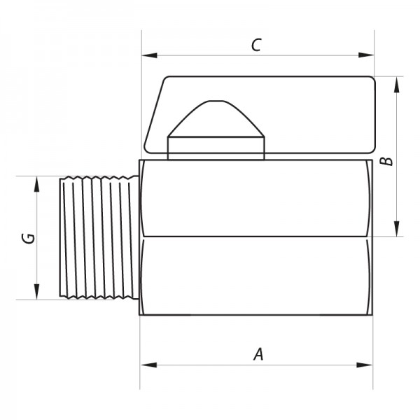 Кран "міні" ГШ 1/2" (NF.420) Nolf (NF2969)