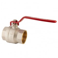 Кран шаровой Koer KR.214 - 2-1/2" FF ГГР (ручка "рычаг" красная) (KR4950)