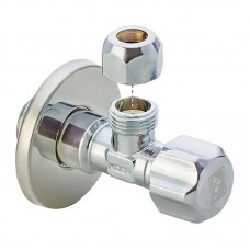 Кран вентильный Koer 1/2x3/8 с накидной гайкой (KR.510) (KR0147)