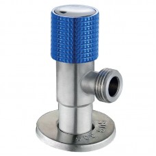 Кран для подключения сантехприборов Mixxus VAL-08-1/2x1/2 с нерж. стали SUS304 (синий) (MI6216)