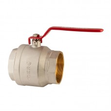 Кран шаровой Koer KR.214 - 4" FF ГГВ (ручка "рычаг" красная) (KR4952)